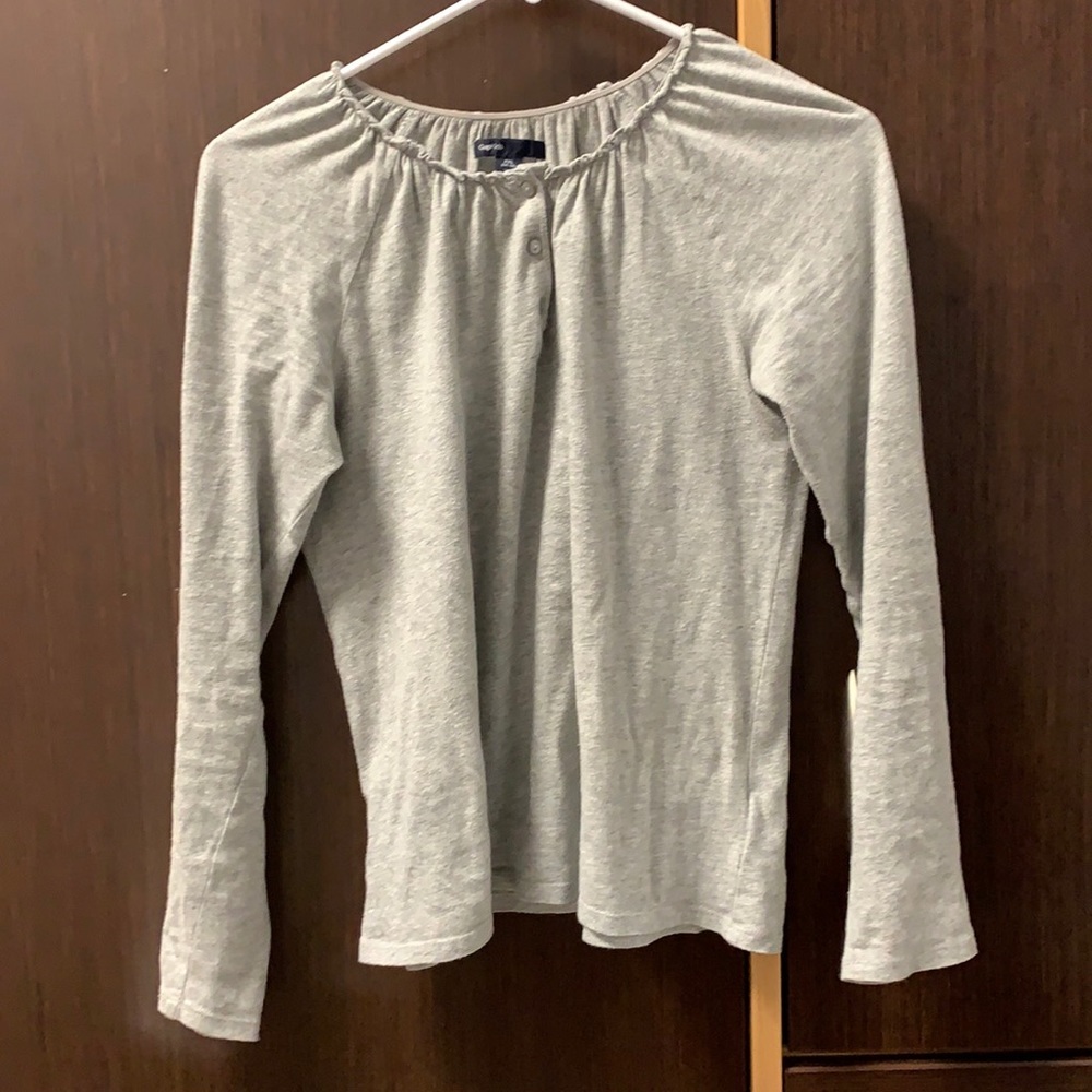 Gap Gray Solver Long Sleeve Shirt Gap Kids (14-16)